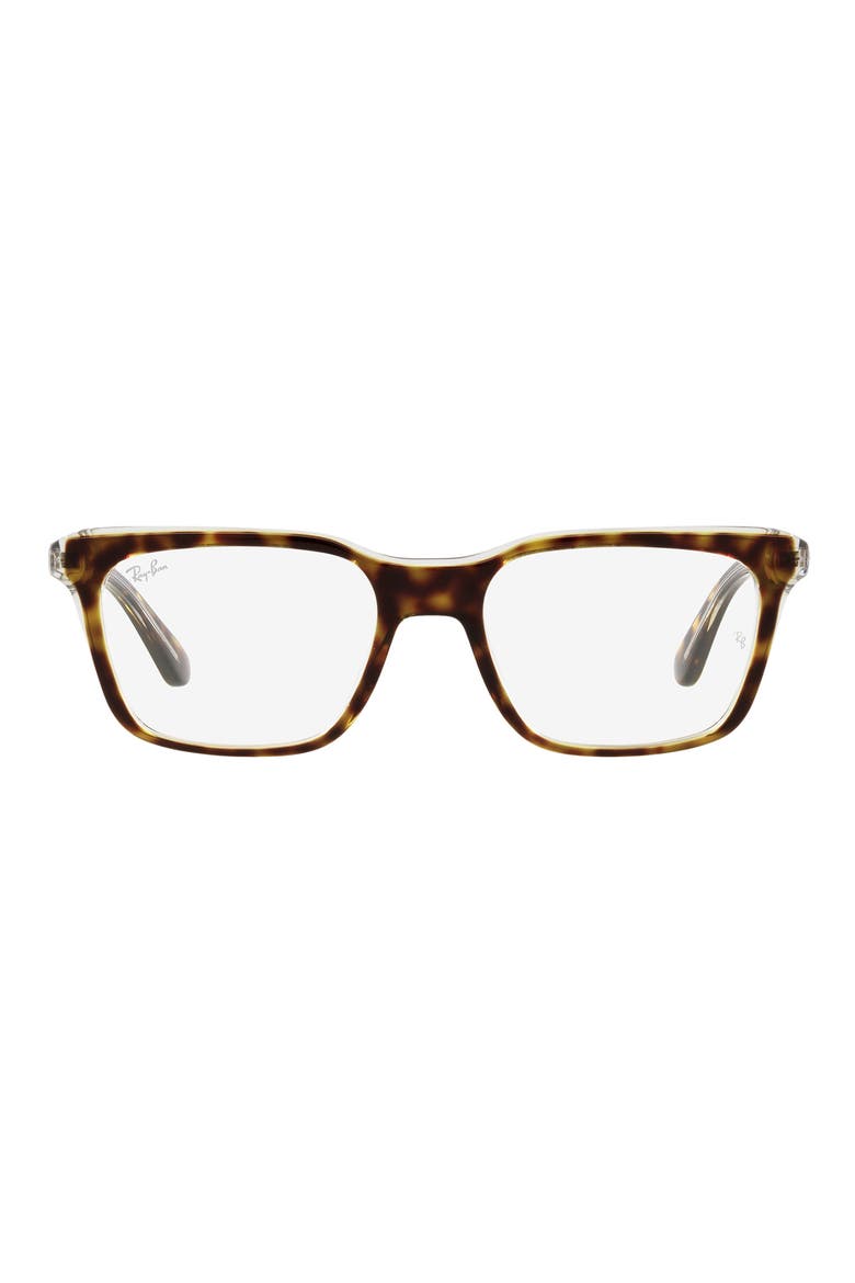 RX5391 51mm Rectangle Optical Glasses, Main, color, HAVANA