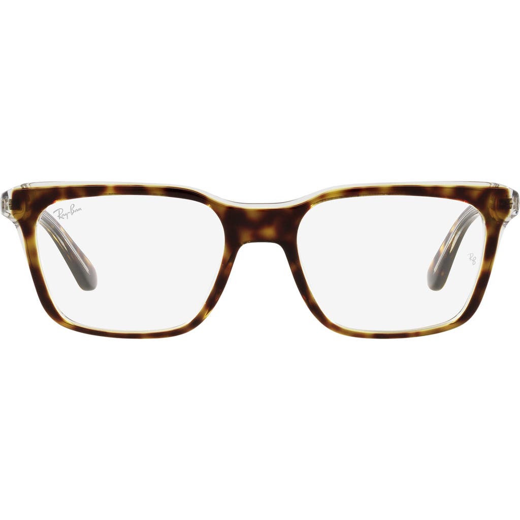 Ray-Ban RX5391 51mm Rectangle Optical Glasses in Havana at Nordstrom Rack