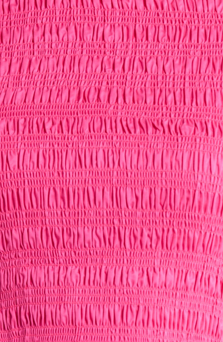 SUGARLIPS Riana Ruffle Smocked Minidress, Alternate, color, Fuchsia