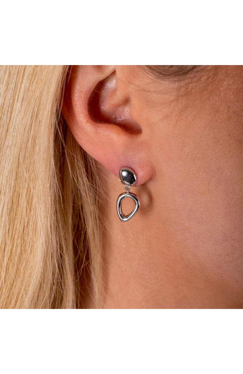 Lucy Quartermaine Volcan Stud Drop Earrings, Alternate, color, Sterling Silver