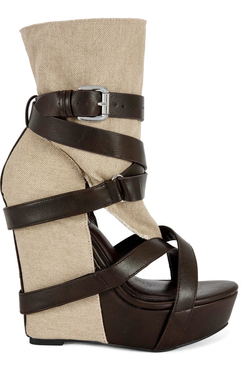 AZALEA WANG Rothko Platform Wedge Sandal, Alternate, color,