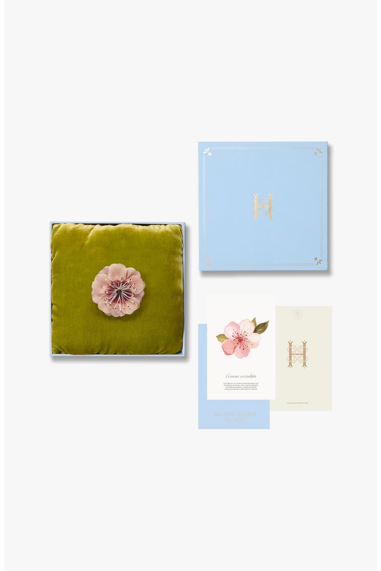 The Cherry Blossom Floral Brooch, Alternate, color, Pink