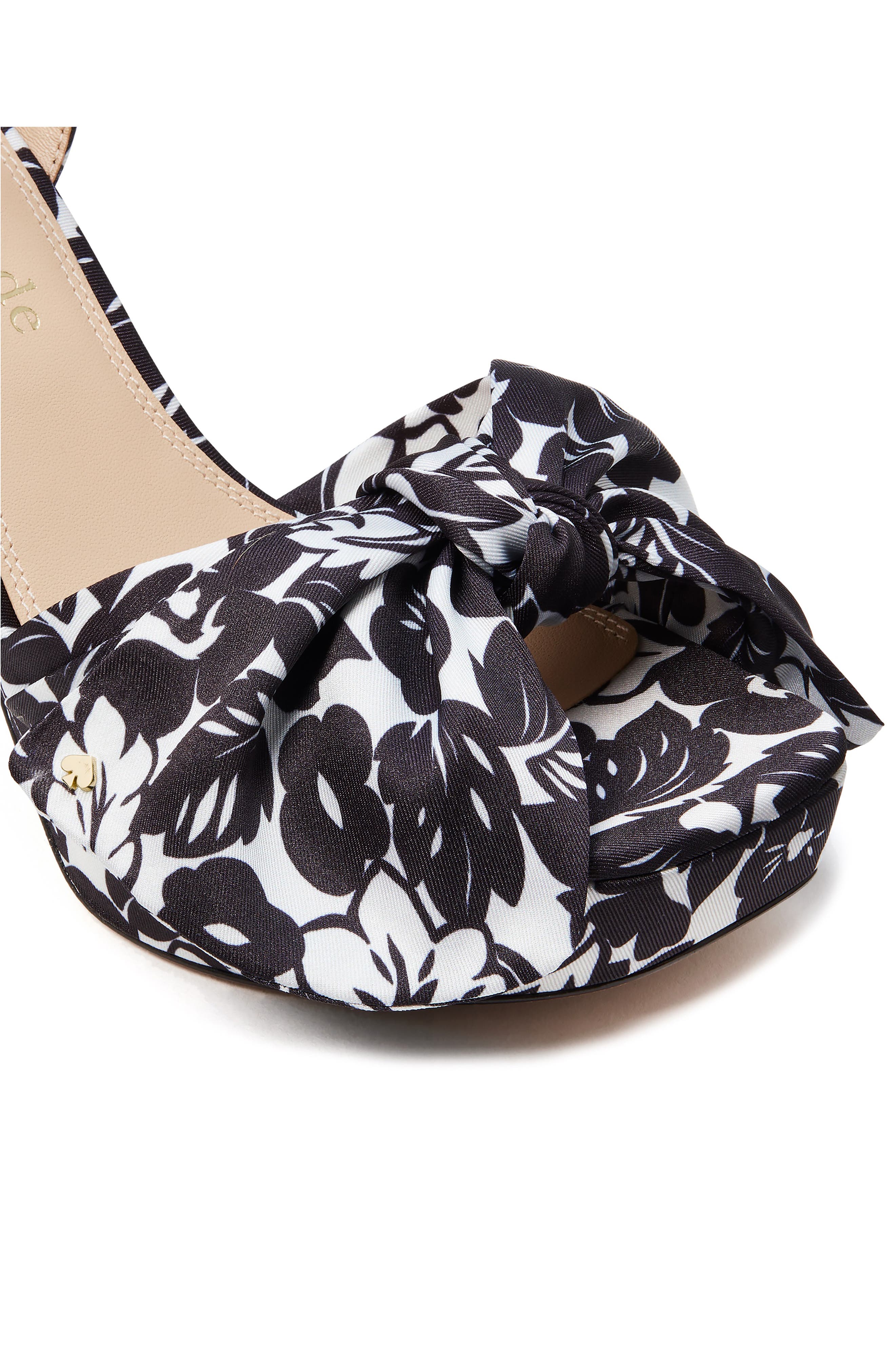 Kate Spade New York lucie ankle strap platform sandal, Alternate, color, Black