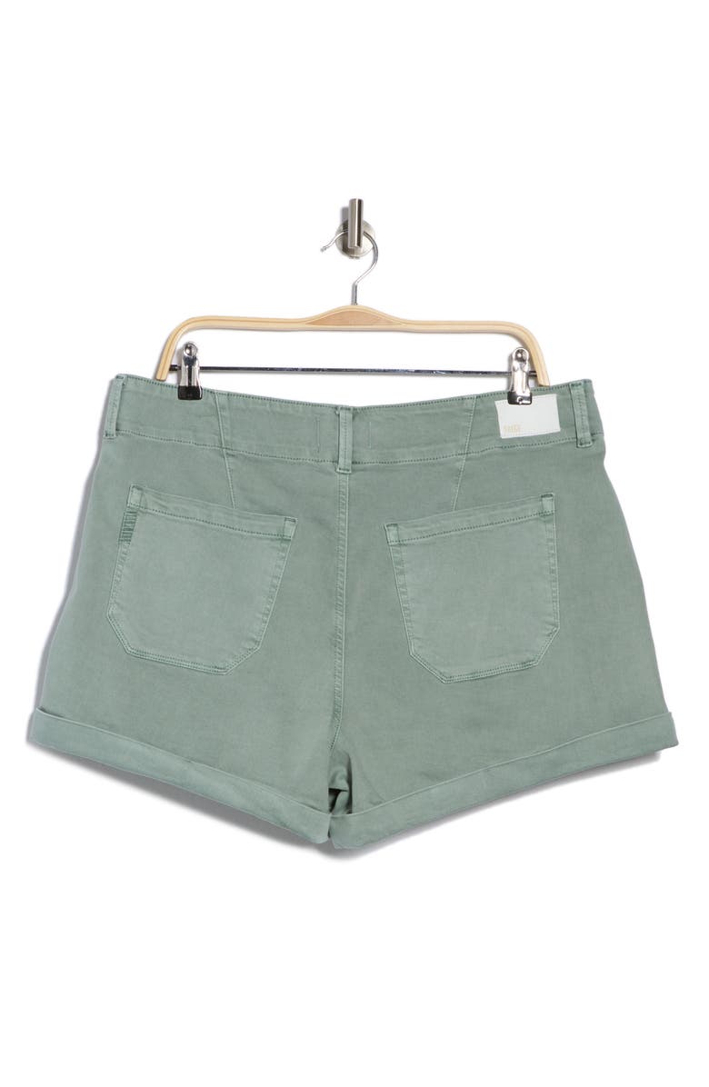 PAIGE Brooklyn High Waist Utility Shorts, Alternate, color, Vintage Dusty Sage
