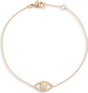 Anzie Classique Pavé Evil Eye Bracelet