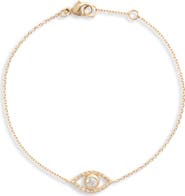 Anzie Classique Pavé Evil Eye Bracelet