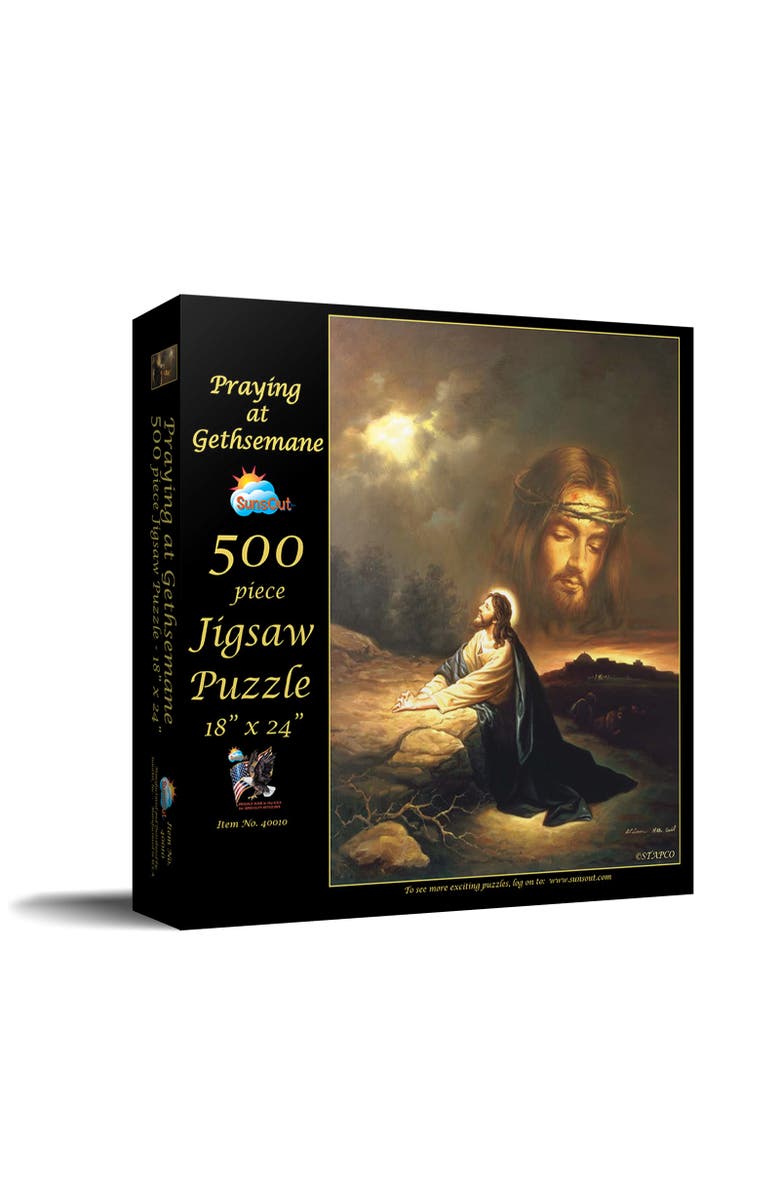 Sunsout Praying at Gethsemane 500 piece Jigsaw Puzzle for Adults, Main, color, Multicolor
