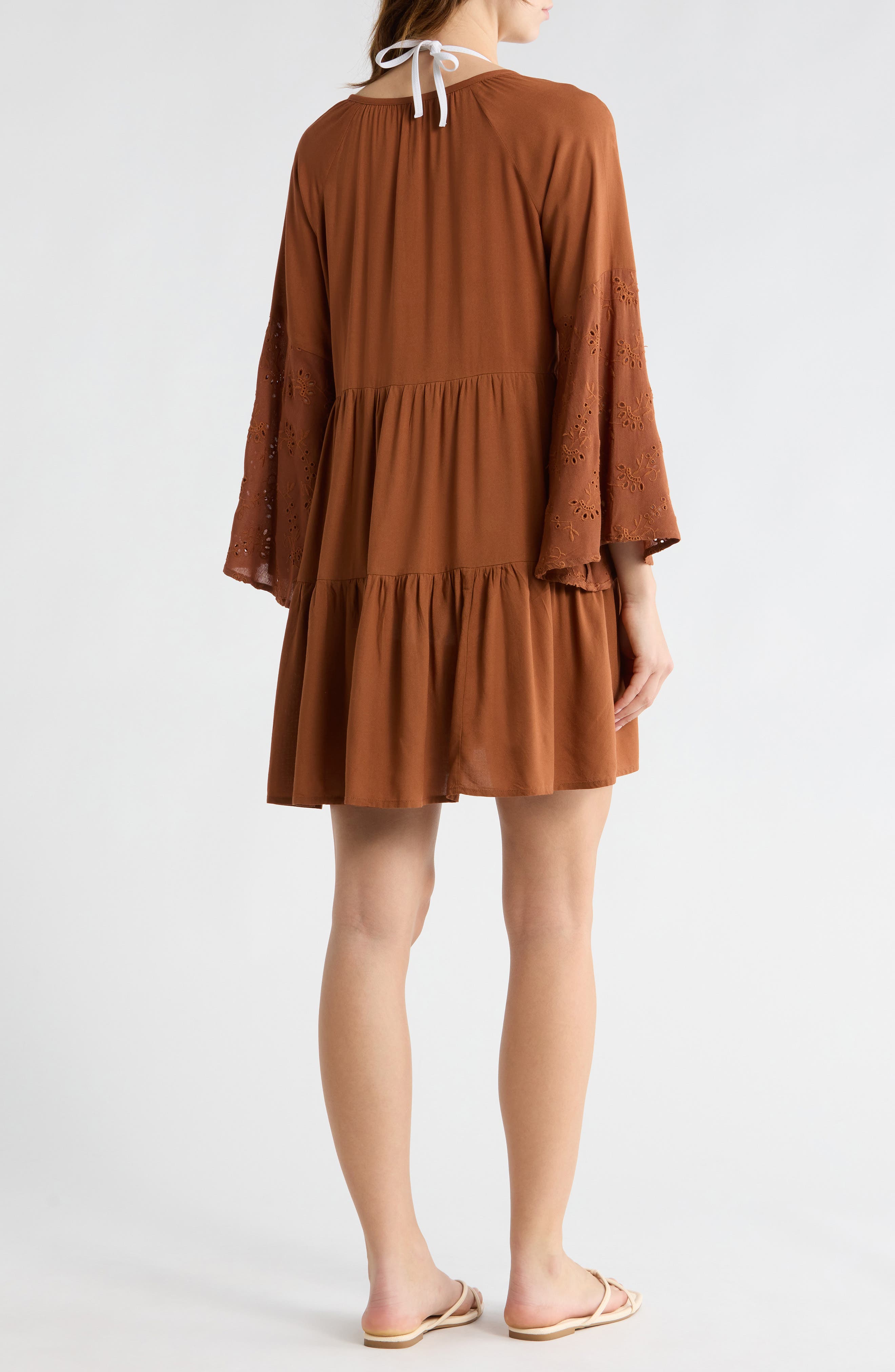Eyelet Bell Sleeve Tunic - image 2