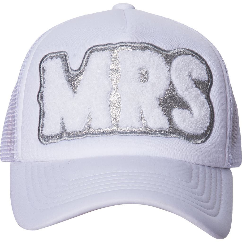 Totalee Gift Mrs Fuzzy Patch Hat Cotton White In Brown