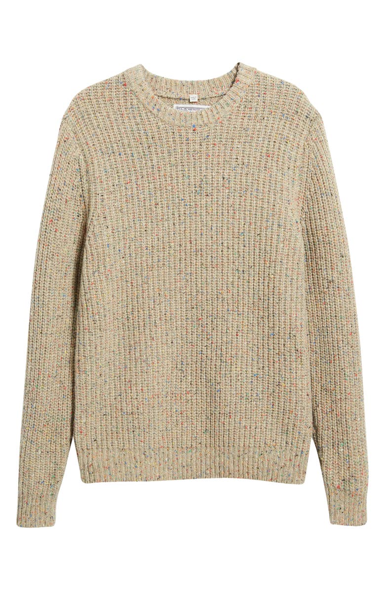 Schott NYC Donegal Wool Blend Sweater, Alternate, color, Tan