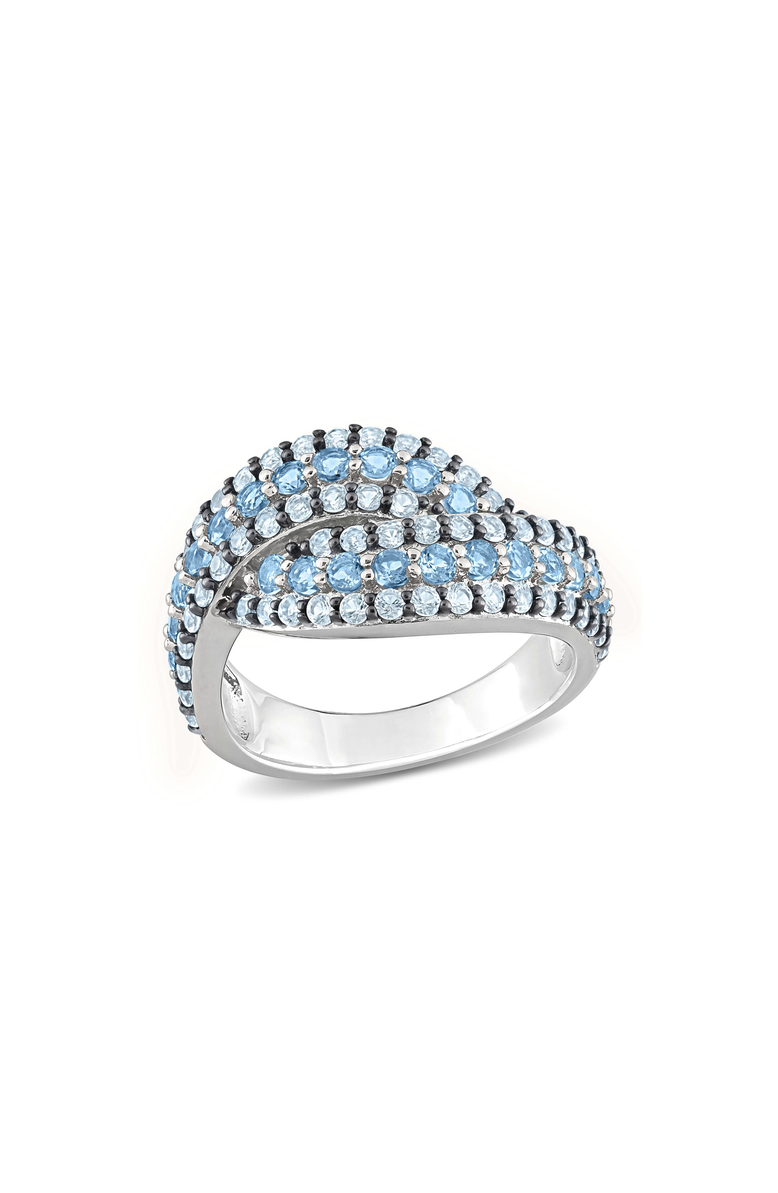 DELMAR Sky & Swiss Blue Topaz Ring