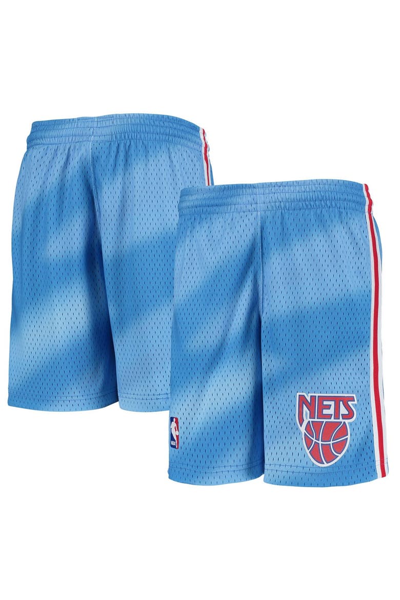 Youth Mitchell & Ness Blue New Jersey Nets Hardwood Classics Swingman Shorts, Main, color, Blue
