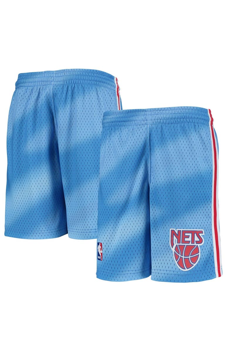 Mitchell & Ness Youth Mitchell & Ness Blue New Jersey Nets Hardwood Classics Swingman Shorts, Main, color, Blue