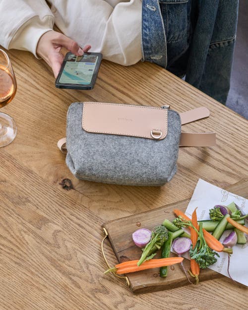 Graf & Lantz Graf Lantz Bedford Merino Wool Belt Bag In Granite