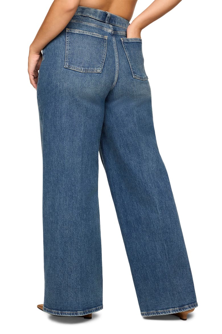 SPANXshape™ Authentic 360 High Waist Wide Leg Jeans, Alternate, color, VINTAGE TINTED