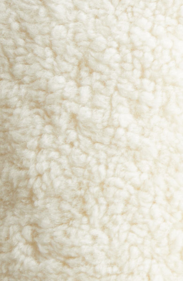 Zimmermann Hypnotic Genuine Shearling Bomber Jacket, Alternate, color, Cream