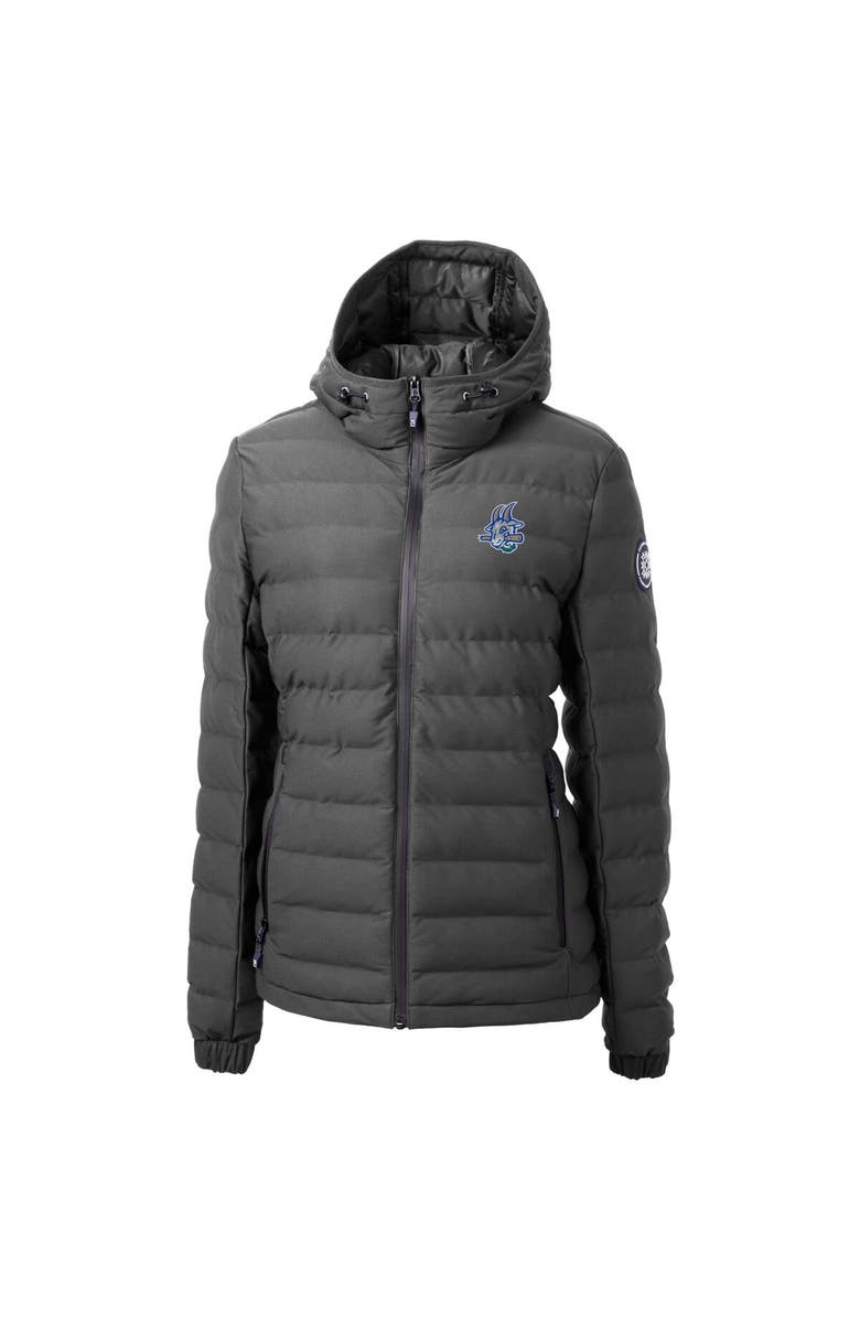 Cutter & Buck Women's Cutter & Buck Gray Hartford Yard Goats Mission Ridge Repreve Puffer Full-Zip Jacket, Alternate, color,