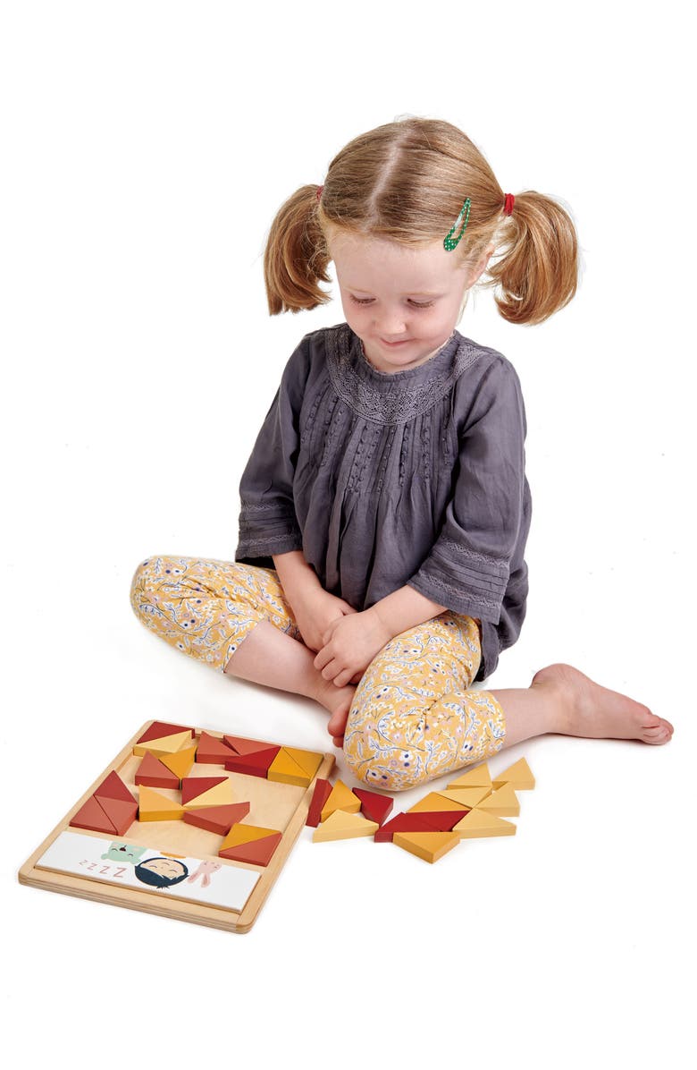 Tender Leaf Toys Patchwork Quilt Puzzle, Alternate, color, Red