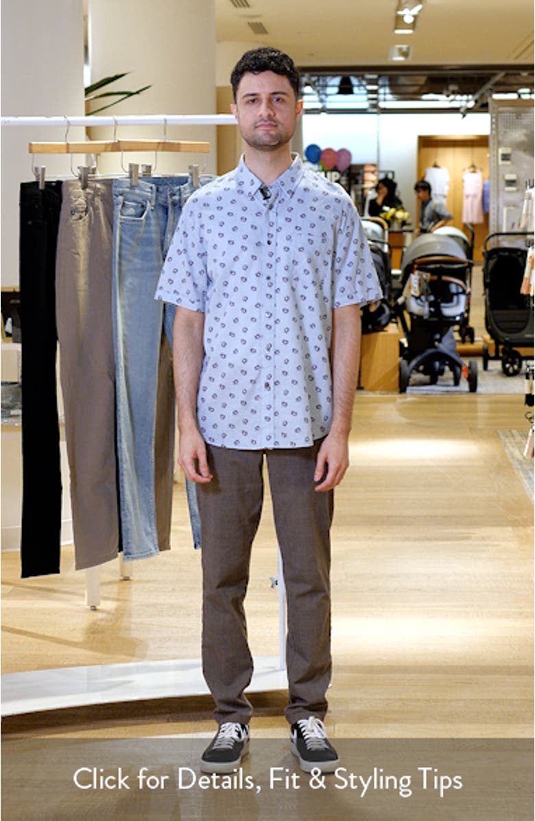 Carson Short Sleeve Stretch Linen Blend Button-Up Shirt, sales video thumbnail