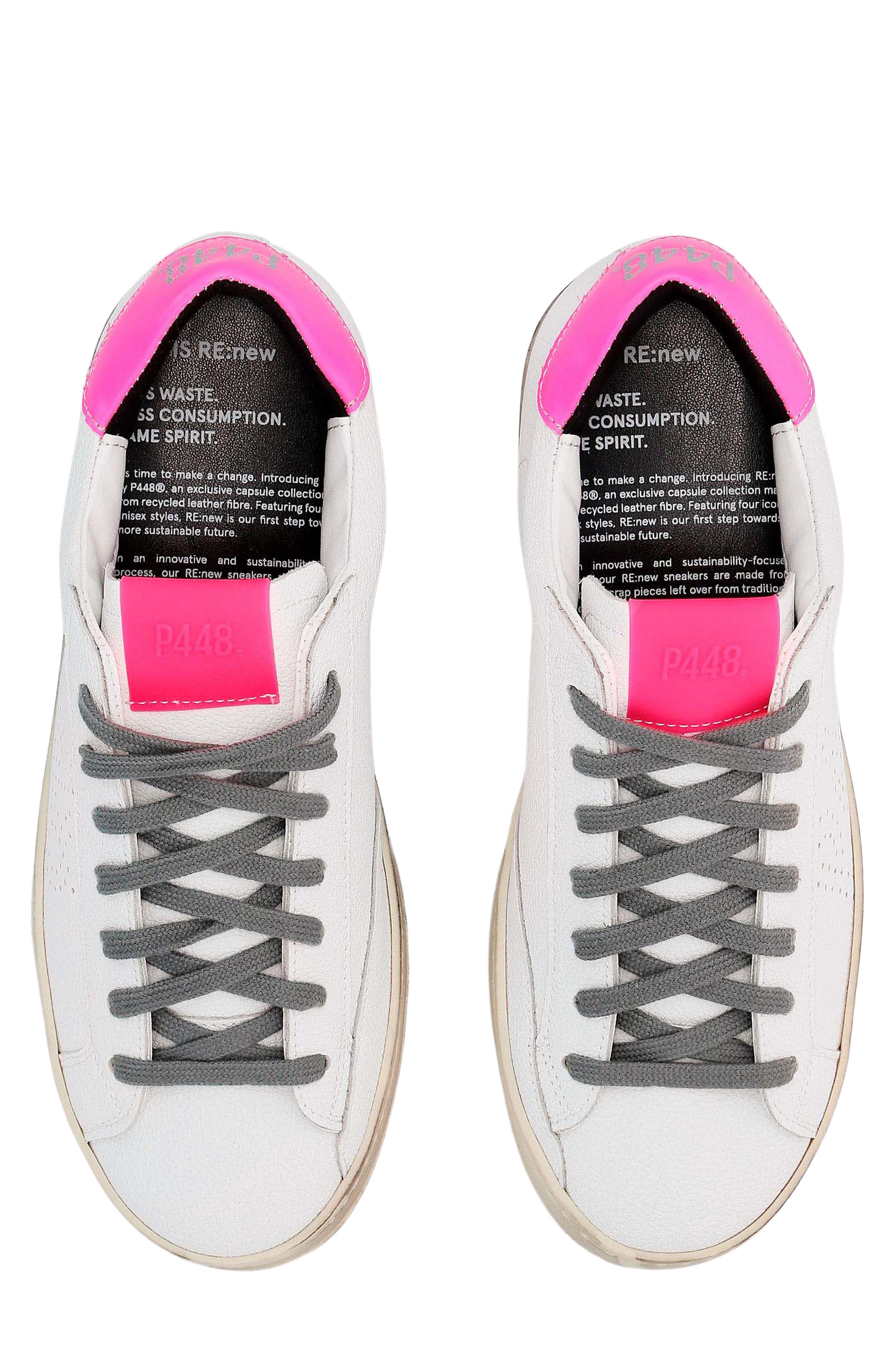 John Low Top Sneaker, Alternate, color, WHITER/F