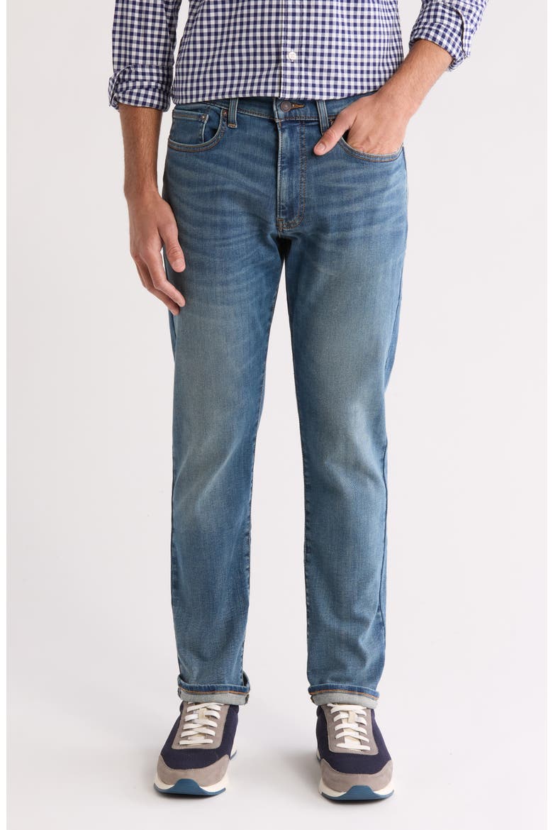410 Athletic Straight Leg Jeans, Main, color, WILD OAK