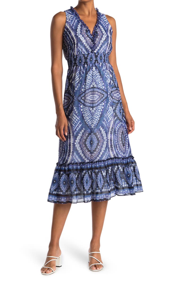 Taylor Dresses Voile Midi Dress, Main, color, 