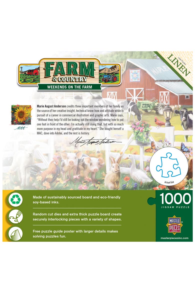 Weekends On the Farm 1000 Piece Puzzle, Alternate, color, Multicolor