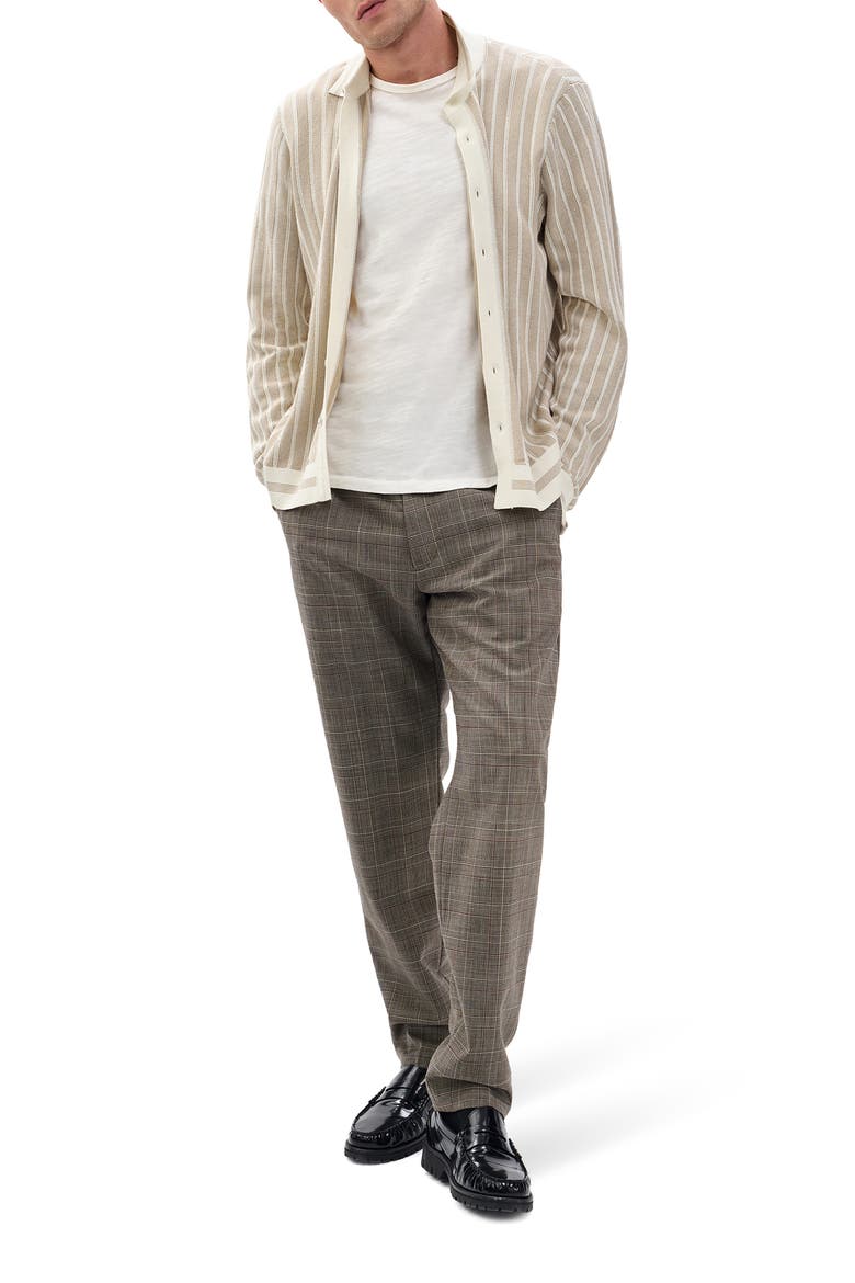 Harvey Long Sleeve Knit Button-Up Shirt, Alternate, color, IVORY