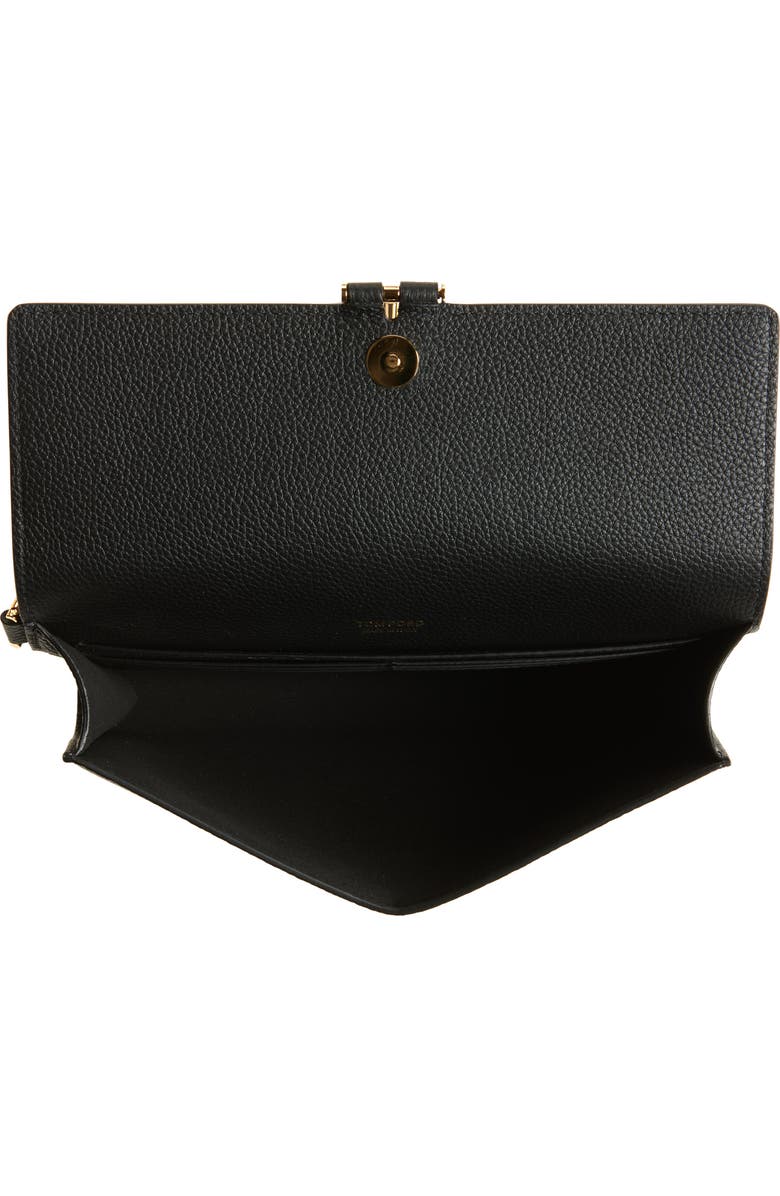 TOM FORD Tara Leather Wristlet, Alternate, color,