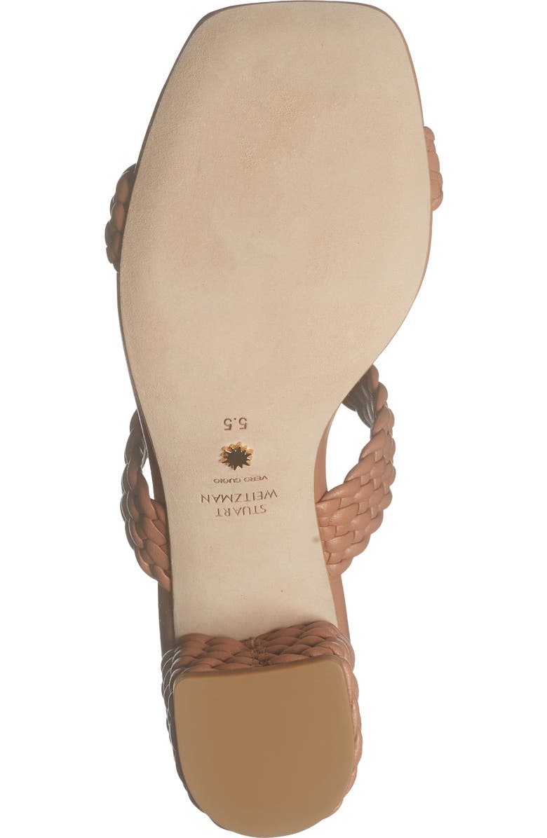 Stuart Weitzman Alena Waikiki Block Sandal, Alternate, color, Tan