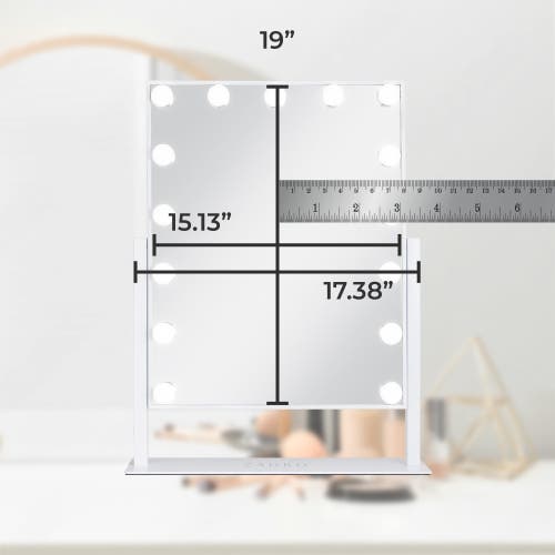 Zadro Hollywood Makeup Mirror In White