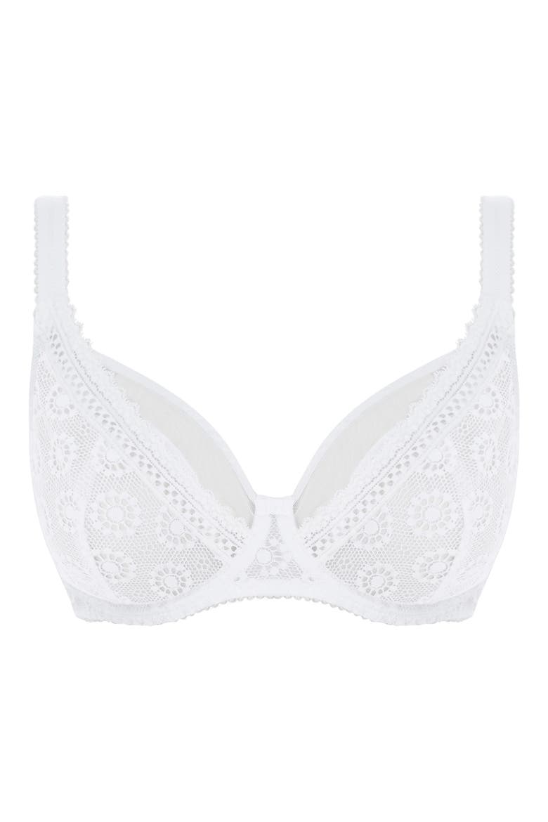 Love Note Full Figure Underwire Bra, Alternate, color, WHITE