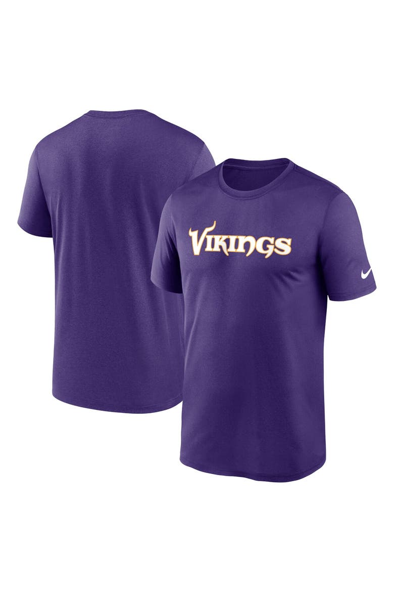 Men's Nike Purple Minnesota Vikings Primetime Legend Wordmark Dri-FIT T-Shirt, Main, color, Purple