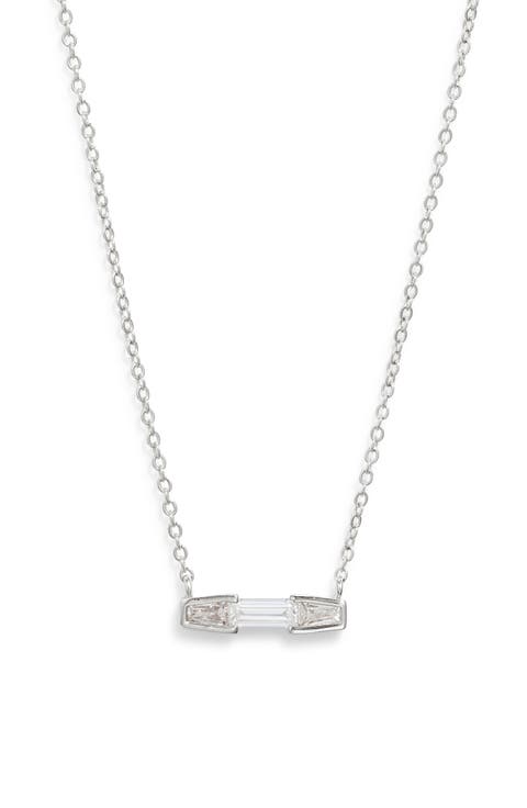 Cubic Zirconia Pendant Necklace