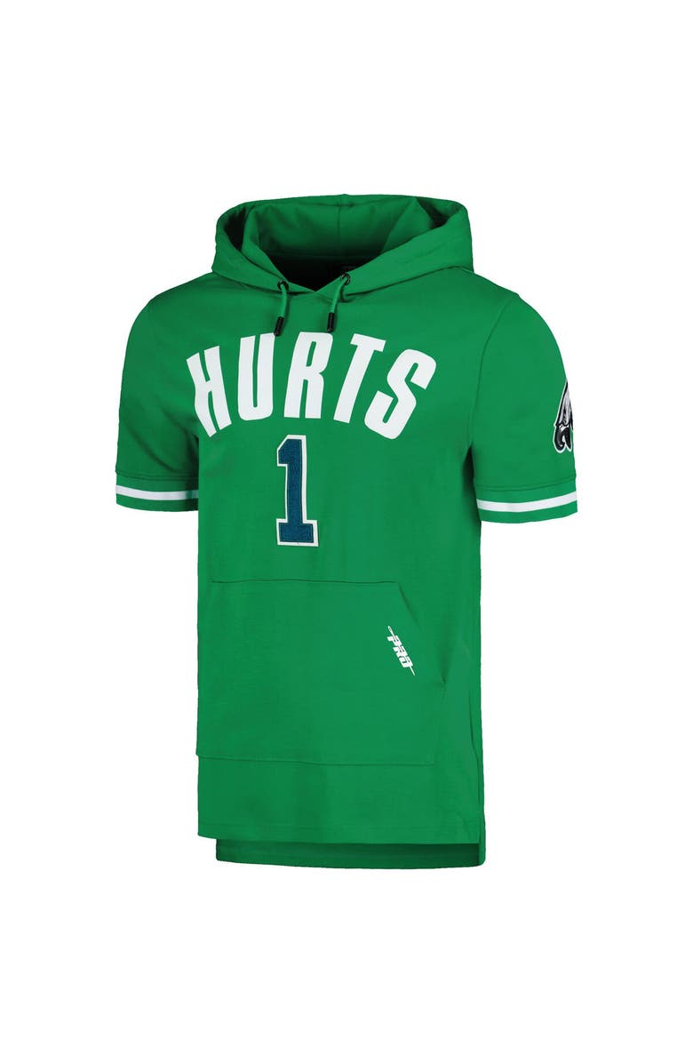 PRO STANDARD Men's Pro Standard Jalen Hurts Kelly Green Philadelphia Eagles Player Name & Number Hoodie T-Shirt, Alternate, color, 