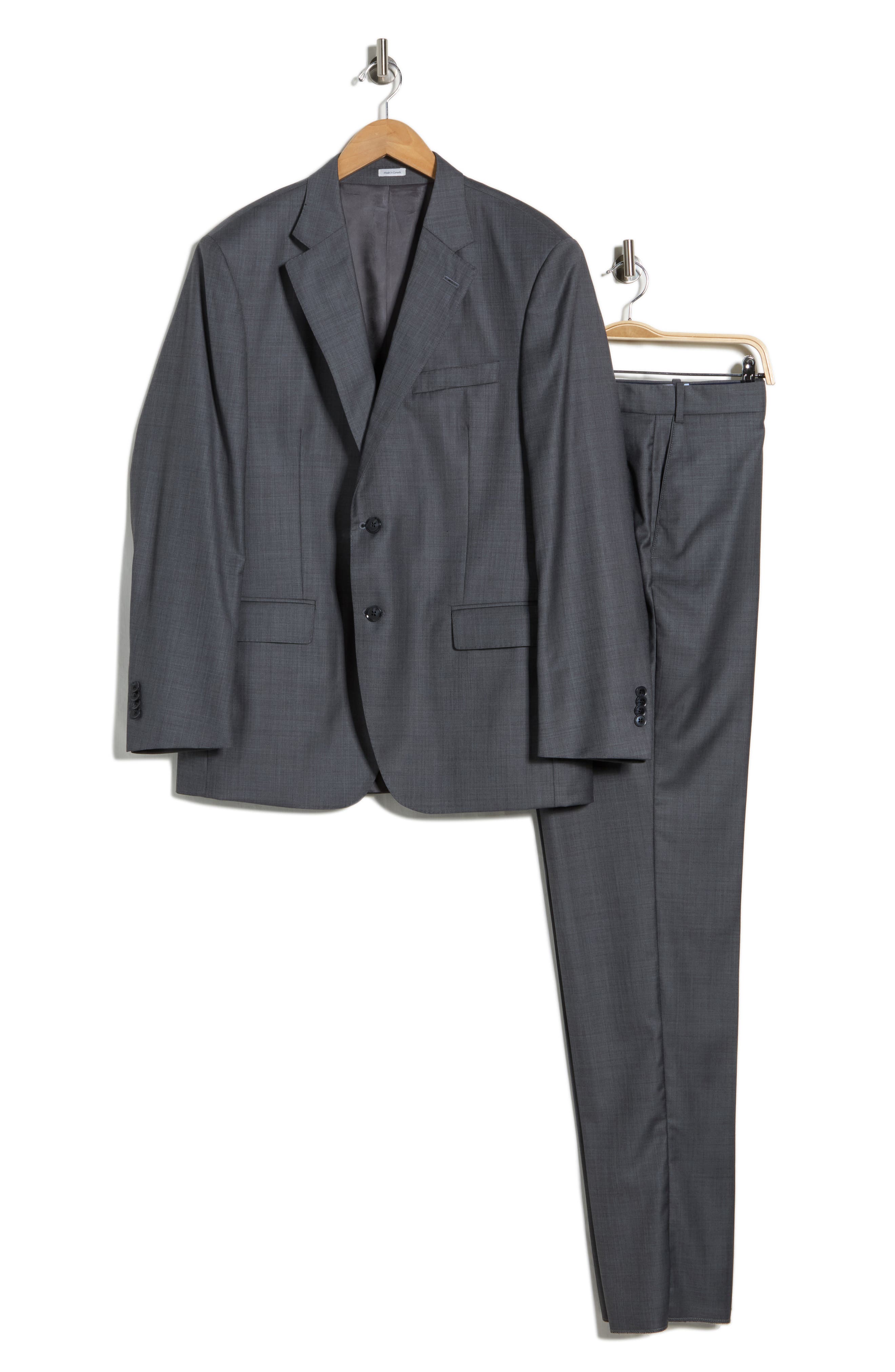 Peter Millar Flynn Classic Fit Grey Wool Suit