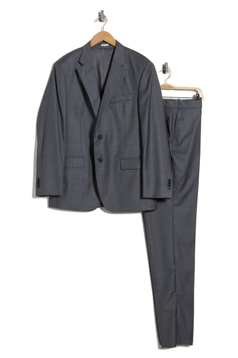 Flynn Classic Fit Grey Wool Suit, Main, color, GREY