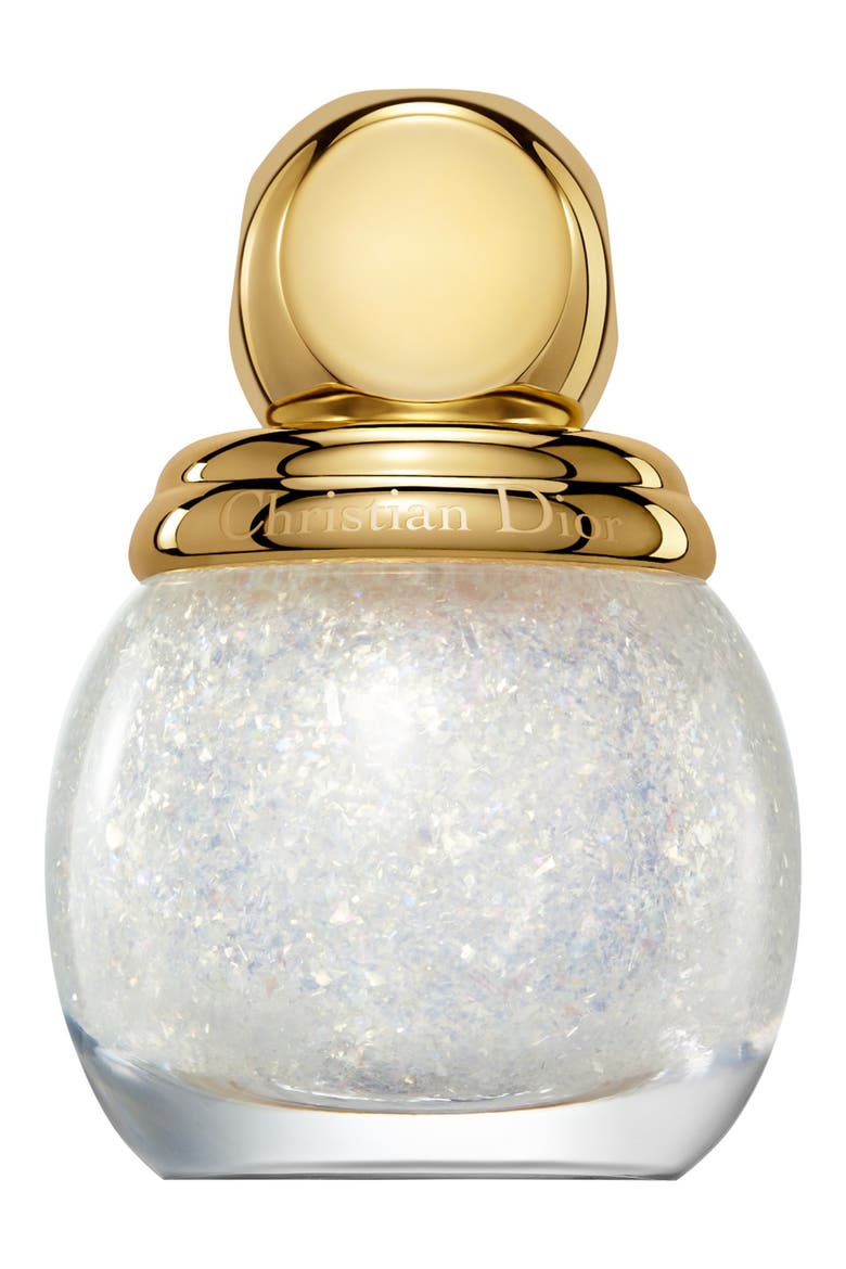 Golden Nights Diorific Vernis Top Coat Glitter Nail Lacquer (Limited Edition), Main, color, GOLDEN SNOW 001