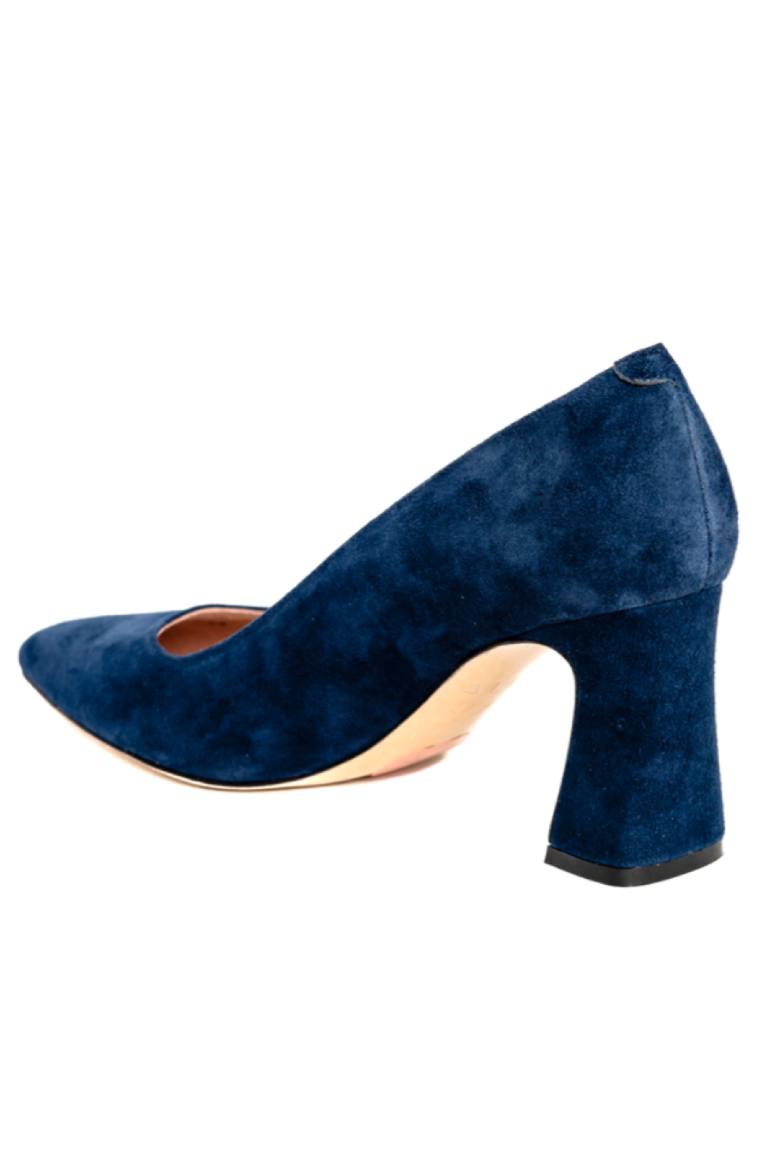 Bold Block Heel Pump, Alternate, color, Noble Navy Suede