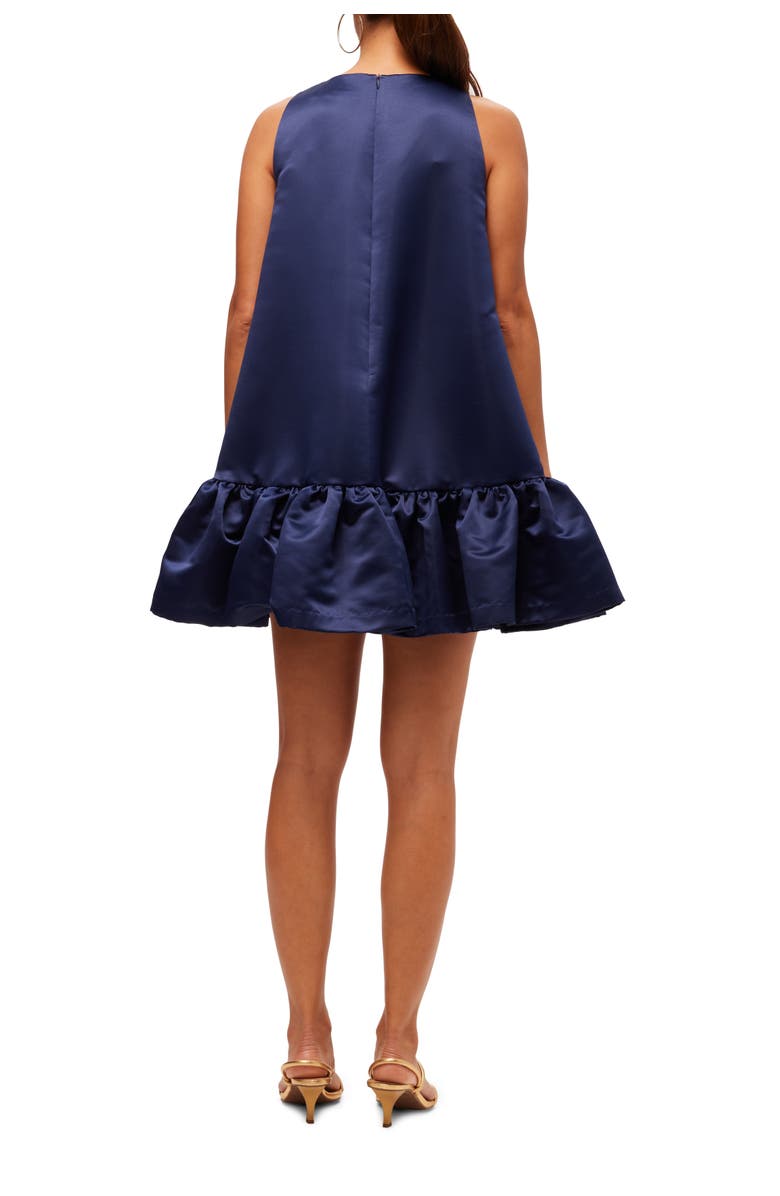 Trina Turk Satin A line Winner Dress, Alternate, color, Ink