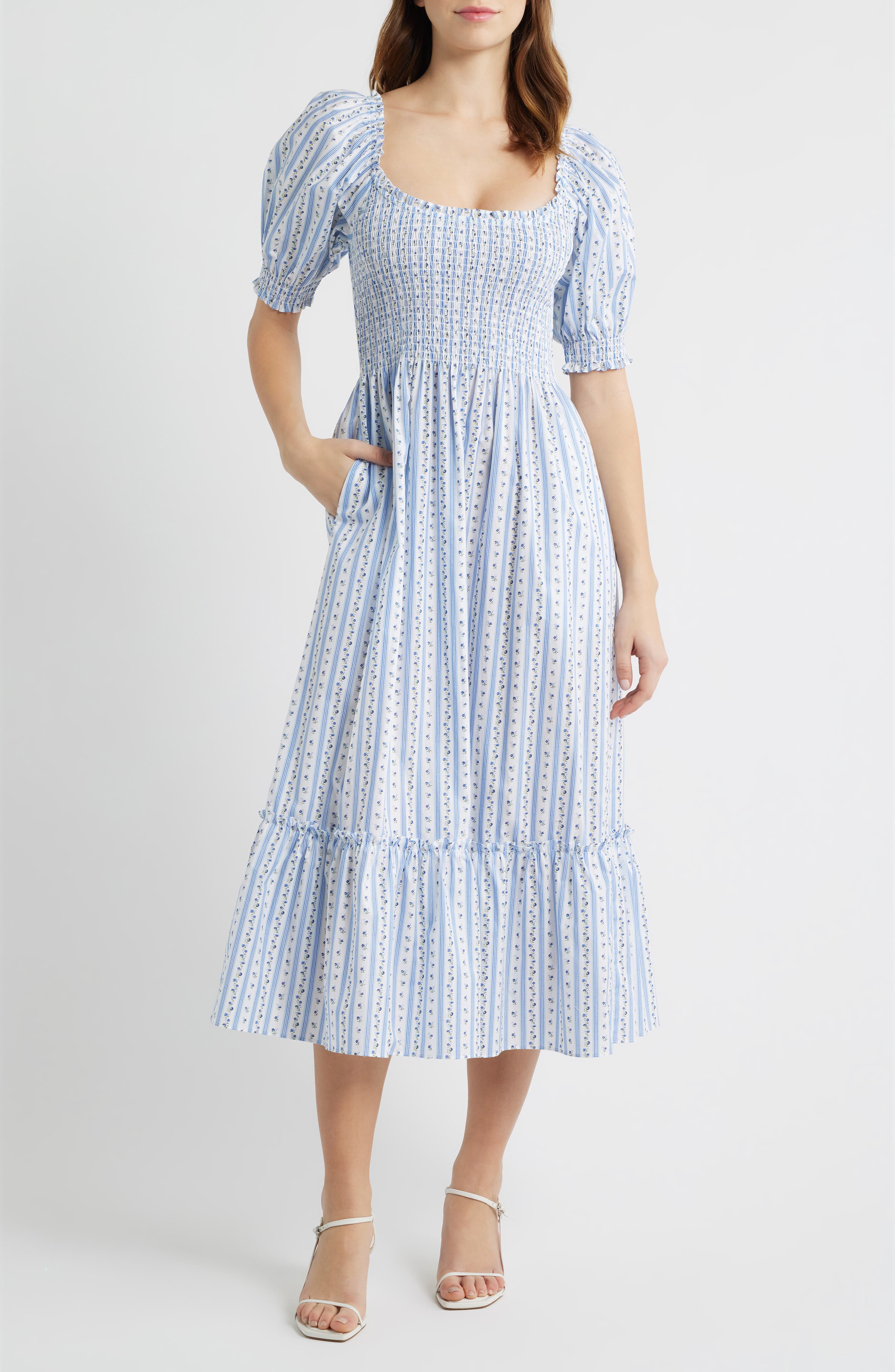 selected PETAL STRIPE BLUE