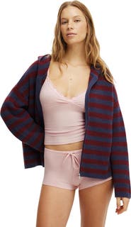 COTTON ON BODY Women's Zip Through Oversized Knit Hoodie