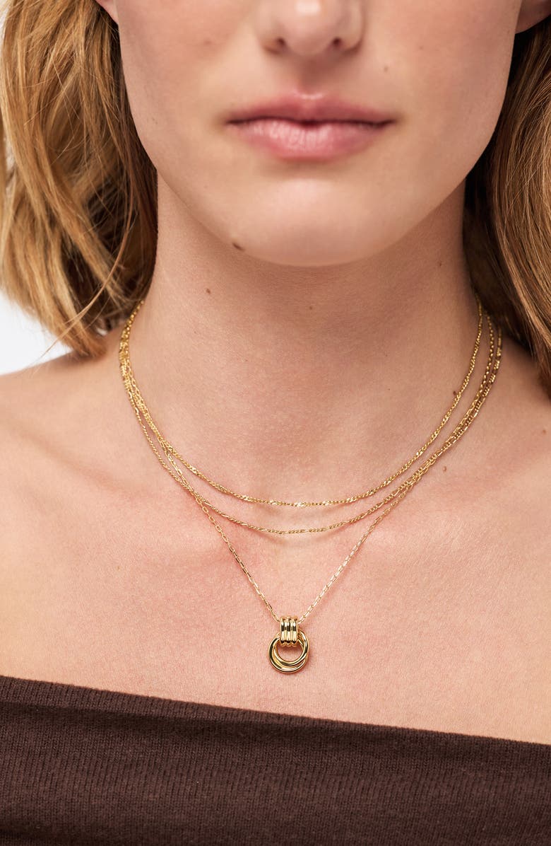 Ana Luisa Palmer Statement Necklace, Alternate, color, Gold