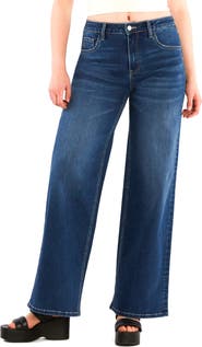 HINT OF BLU High Waist Wide Leg Jeans