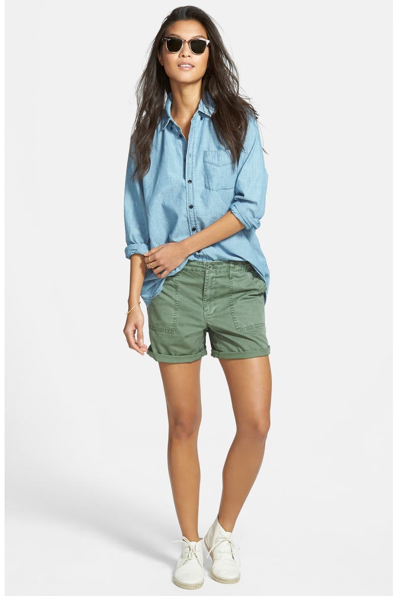 Fatigue Shorts, Alternate, color, PALM TREE
