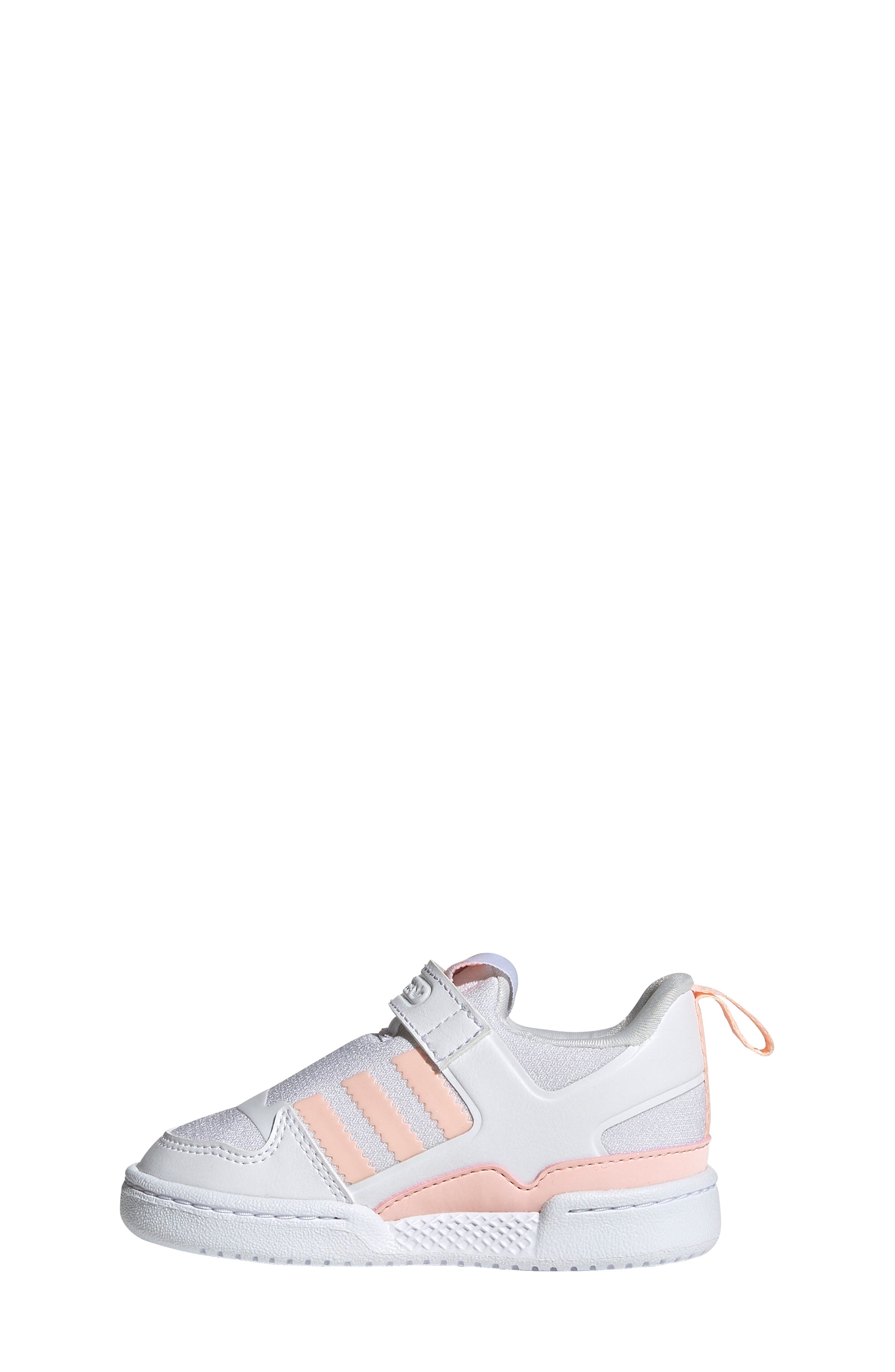 Forum 360 Low Top Sneaker, Alternate, color, WHITE/ HAZE CORAL/ WHITE