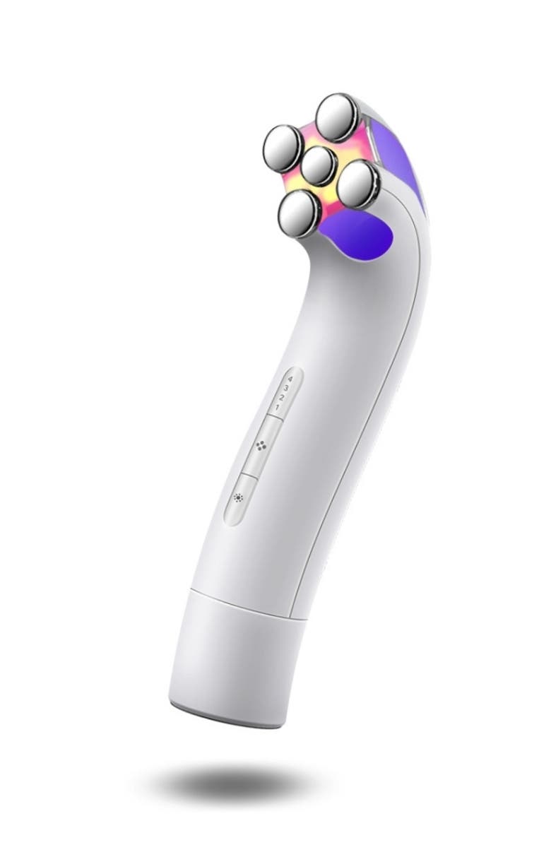 FANCII EMS Facial Massager with LED Therapy, Main, color, White