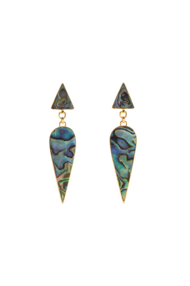 Warrioress Wonder Paua Earrings, Main, color, Wonder Paua