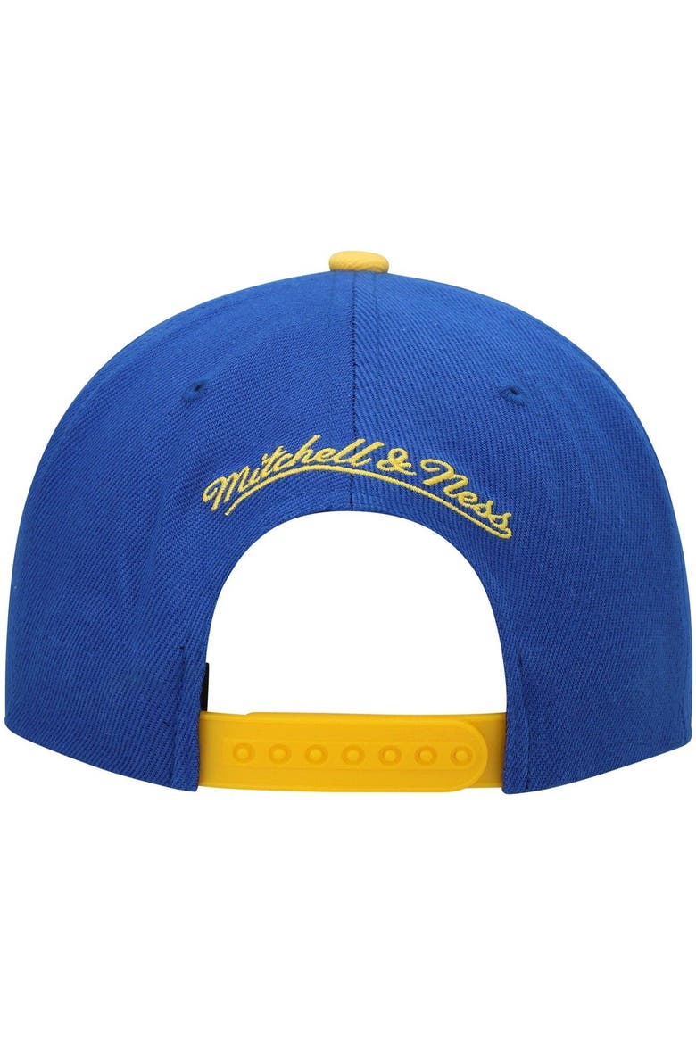 Men's Mitchell & Ness Royal/Gold Golden State Warriors Hardwood Classics Snapback Hat, Alternate, color, Royal
