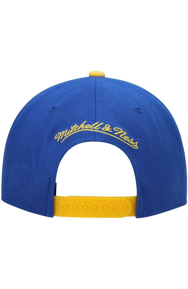 Mitchell & Ness Men's Mitchell & Ness Royal/Gold Golden State Warriors Hardwood Classics Snapback Hat, Alternate, color, Royal